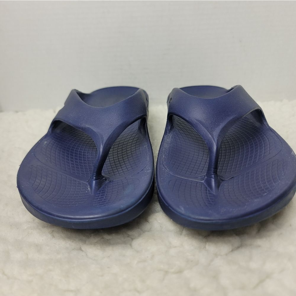 Oofos Original Recovery Womens Thong Flip Flop Size 10 Blue Comfort Sandals - Picture 2 of 10